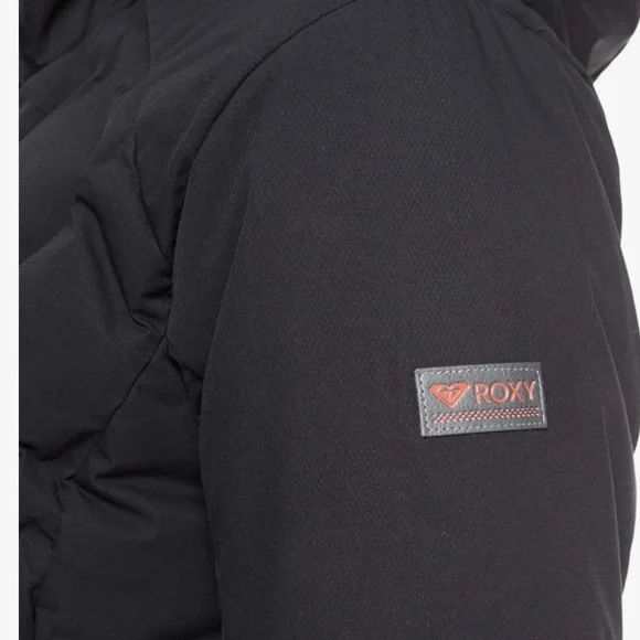 Roxy Breeze Snow Jacket True Black/ Melon XG (US 14) DryFlight NWOT - Picture 8 of 8
